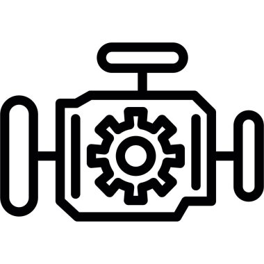 Basit Tasarımı Olan Motor, Vektör ResimleriComment