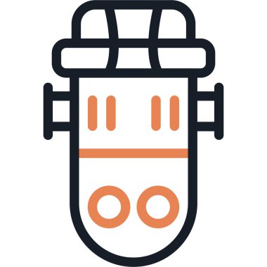 Reaktör Gemisi Simgesi, Basit Tasarımlı Vektör Resimleri