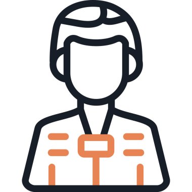 Patron Satırı Simgesi, Basit Tasarımlı Vektör Resimleri