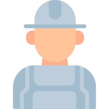 Tamirci Düz Simgesi, Basit Tasarımlı Vektör Resimleri