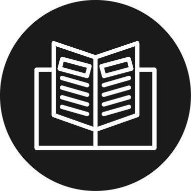 Eğitim Dergisi Çemberi BG Simgesi, Basit Tasarımlı Vektör Resimleri