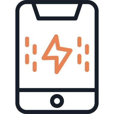 Flash Satırı Simgesi, Basit Tasarımlı Vektör Resimleri