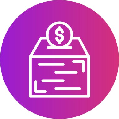 Zakat Çizgisi Gradyan Çemberi Simgesi, Basit Tasarımlı Vektör Resimleri