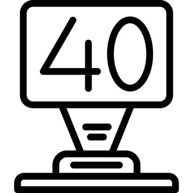 Hız Sınırı İşareti, Basit Tasarımlı Vektör Resimleri