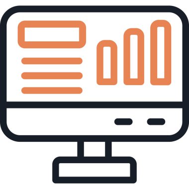 Pazarlama Çizgisi Simgesi, Basit Tasarımlı Vektör Resimleri