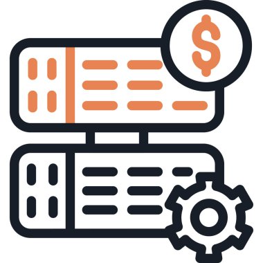 Reseller Sunucu Satırı Basit Tasarımlı Vektör ResmiComment