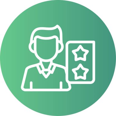 Başarı Oranı Çizgisi Gradyan Çemberi Simgesi, Basit Tasarımlı Vektör Resimleri