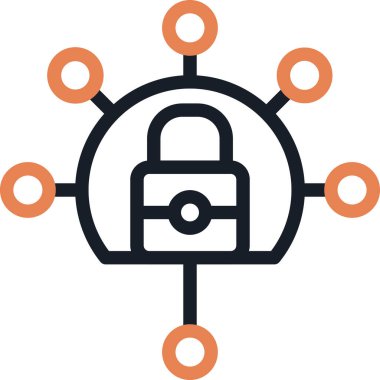 Şifrelenmiş Bağlantı Satırı Simge Ögesi, Basit Tasarımlı Vektör Resimleri