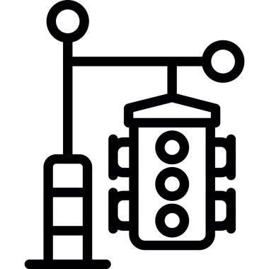 Basit Tasarımlı Trafik Işığı, Vektör Resimleri