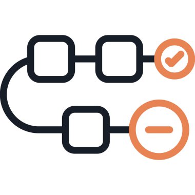 Ürün Yol Haritası Çizgisi Simgesi, Basit Tasarımlı Vektör Resimleri