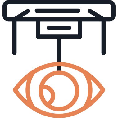 Cerrahi Simülasyon Çizgisi Simgesi, Basit Tasarımlı Vektör İllüzyonu