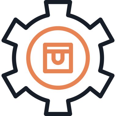 Tedarik Zinciri Simgesi, Basit Tasarımlı Vektör Resimleri