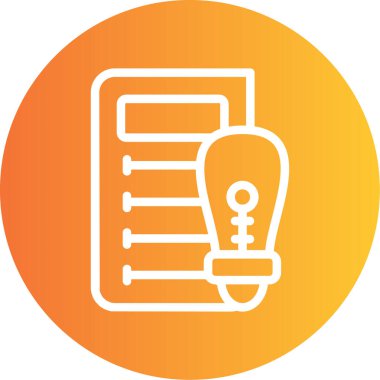 Başarı Fikri Çizgisi Gradyan Çemberi Simgesi, Basit Tasarımlı Vektör Resimleri