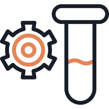 Genetik Deney Satırı Simge Ögesi, Basit Tasarımlı Vektör Resimleri