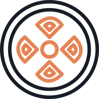 Radyasyon Çizgisi Simgesi, Basit Tasarımlı Vektör Resimleri