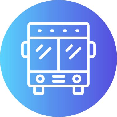 Toplu Taşımacılık Çizgisi Gradyan Çemberi Simgesi, Basit Tasarımlı Vektör Resimleri