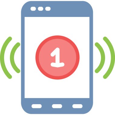 Basit Tasarımı Olan Bildirim Titreşim Düz Simgesi, Vektör ResmiComment