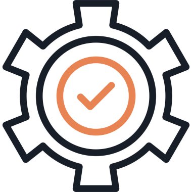 Yapım Çizgisi Simgesi, Basit Tasarımlı Vektör İllüstrasyonu