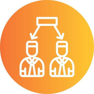 Görev Tahsis Satırı Gradyan Çemberi Simgesi, Basit Tasarımlı Vektör Resimleri