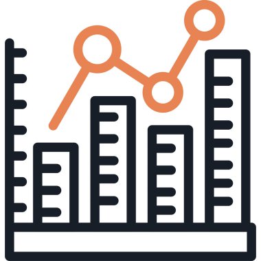 Çizelge Çizelgesi Simgesi, Basit Tasarımlı Vektör İllüstrasyonu
