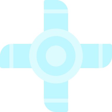 Yatak odası Düz Simgesi, Basit Tasarımlı Vektör İllüzyonu