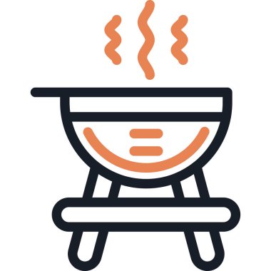 Izgara Satırı Simgesi, Basit Tasarımlı Vektör Resimleri