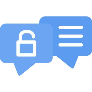 Şifrelenmiş Düz Simge, Basit Tasarımlı Vektör Resimleri