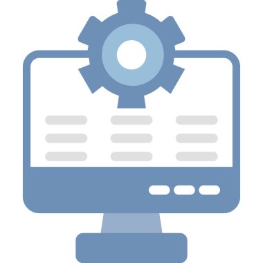 Özelleştirme Düz Simgesi, Basit Tasarımlı Vektör Resimleri