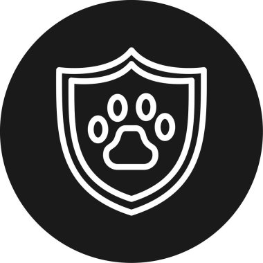 Vahşi Yaşamı Koruma Hattı BG Simgesi Çemberi, Basit Tasarımlı Vektör Resimleri