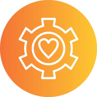 Yönetici Satırı Gradyan Çemberi Simgesi, Basit Tasarımlı Vektör Resimleri