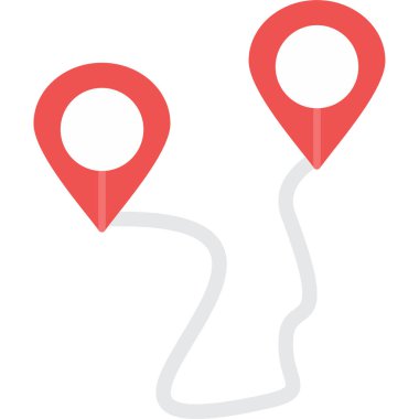 Konum POI (I Düz Simge Noktası, Basit Tasarımlı Vektör Resimleri