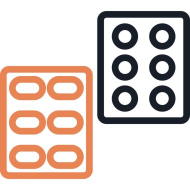 Hastane Tıp Hattının Simgesi, Basit Tasarımlı Vektör İllüzyonu