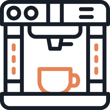 Espresso Makine Satırı Basit Tasarımlı Vektör ResmiComment