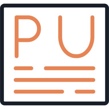 Plütonyum Satırı Basit Tasarımlı Vektör ResimleriComment