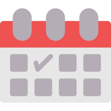 Otel Rezervasyon Düz Simgesi, Basit Tasarımlı Vektör Resimleri