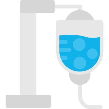 IV Drip Düz Simgesi, Basit Tasarımlı Vektör Resimleri