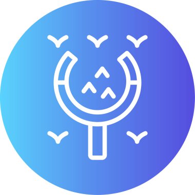 Okyanus Temizleme Çizgisi Gradyan Çemberi Simgesi, Basit Tasarımlı Vektör Resimleri