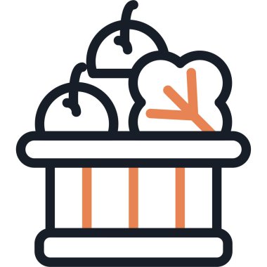 Protein Giriş Satırı Simgesi, Basit Tasarımlı Vektör İllüstrasyonu