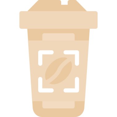 Americano Düz Simge, Basit Tasarımlı Vektör Resimleri