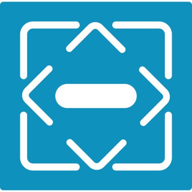 Çıkarma Düz Simgesi, Basit Tasarımlı Vektör İllüstrasyonu