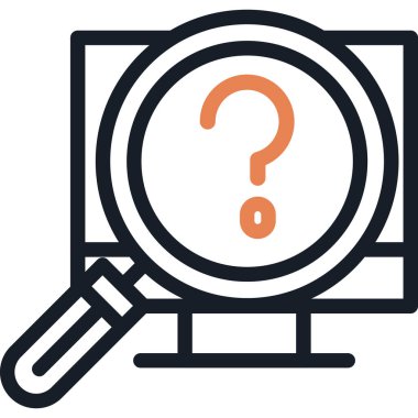 Basit Tasarımı Olan Çerçeve Satırı Simgesi, Vektör İllüstrasyonu