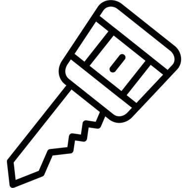 Araba Anahtarı, Basit Tasarımlı Vektör Resimleri