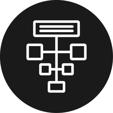 Durum Haritası Çemberi BG Simgesi, Basit Tasarımlı Vektör Resimleri