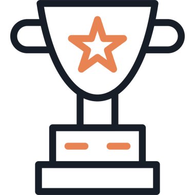 Ödül Satırı Simgesi, Basit Tasarımlı Vektör Resimleri