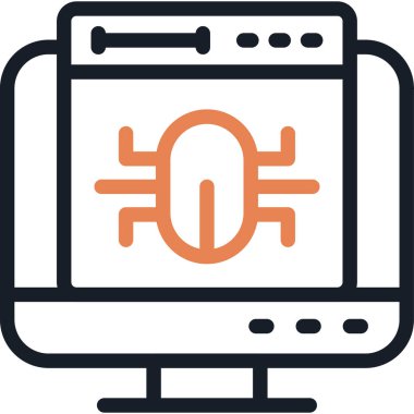 Hata Ayıklama Satırı Simgesi, Basit Tasarımla Vektör Resimleri