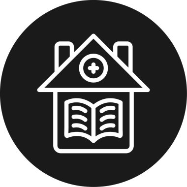 Ödev Hattı Çemberi BG Simgesi, Basit Tasarımlı Vektör Resimleri