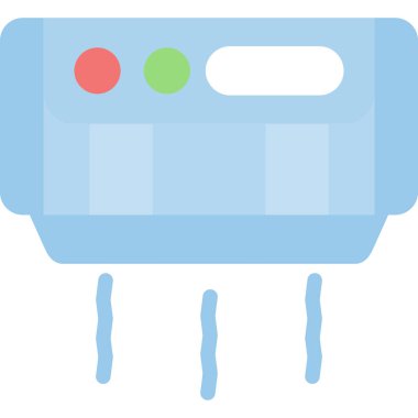 Otel Isıtma Simgesi, Basit Tasarımlı Vektör Resimleri