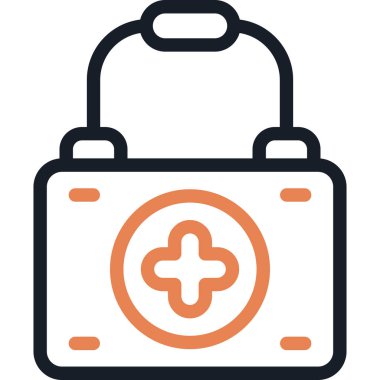 Acil Durum Tedarik Hattı Simgesi, Basit Tasarımlı Vektör Resimleri