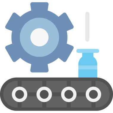 Basit Tasarımlı Düz Simge, Vektör Resimleri Üretiliyor