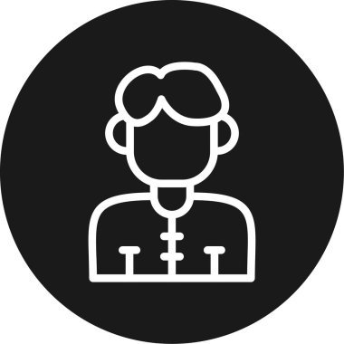 Öğretmen Satırı Çemberi BG Simgesi, Basit Tasarımlı Vektör Resimleri